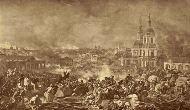 Бой Перновского полка в Вязьме 22 октября 1812 г. (П. Гессе)